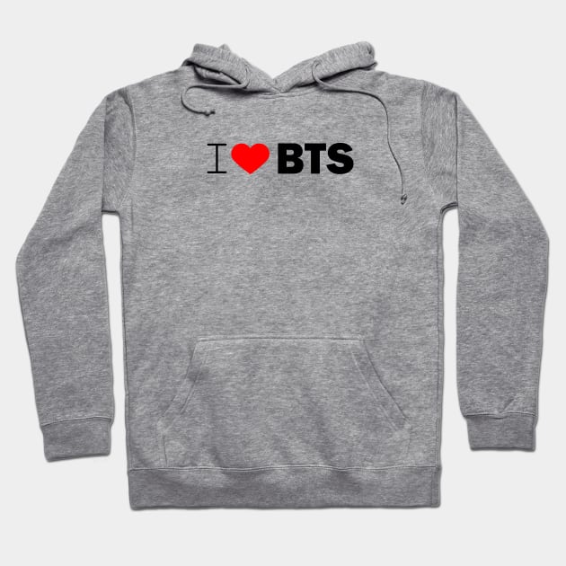 i love BTS, I love Bangtan Boys Hoodie by kubos2020